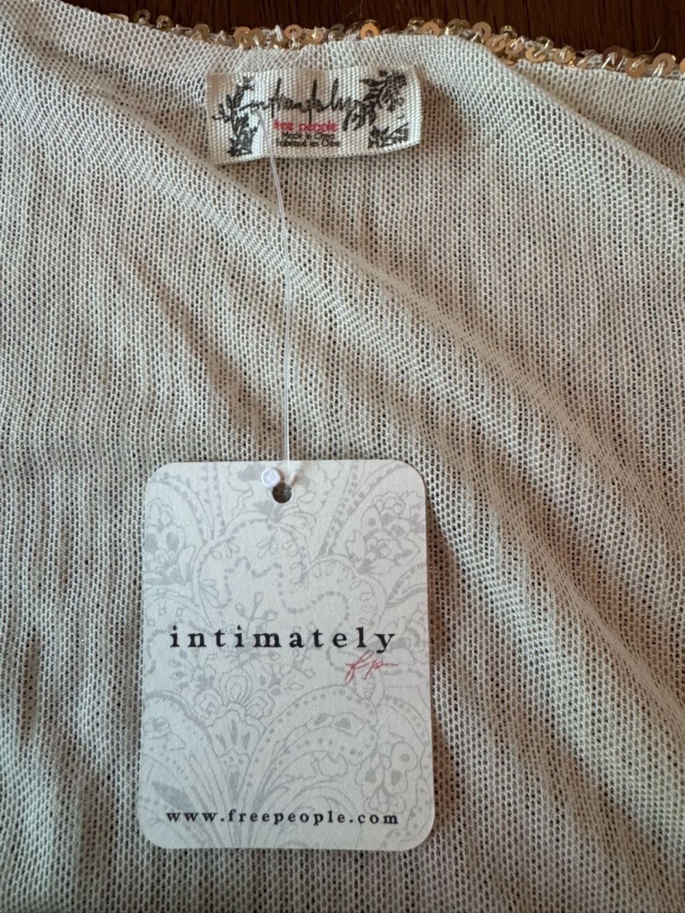 Free People Gold Sequin Bodysuit Thong - Picture 7 of 8
